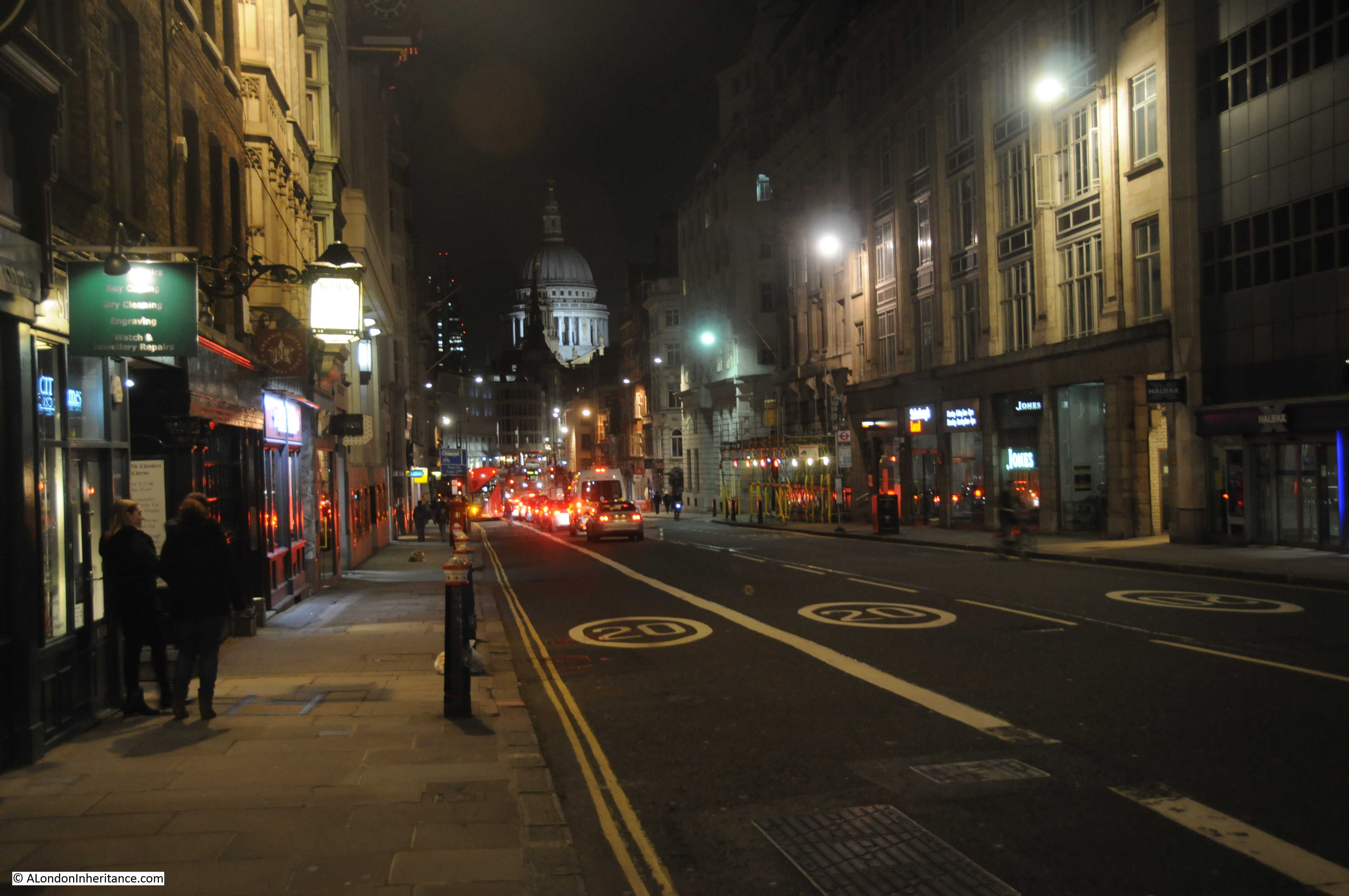 London Street Night