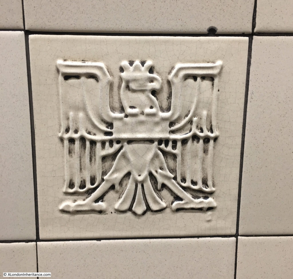 Tiles at Bethnal Green Underground Station