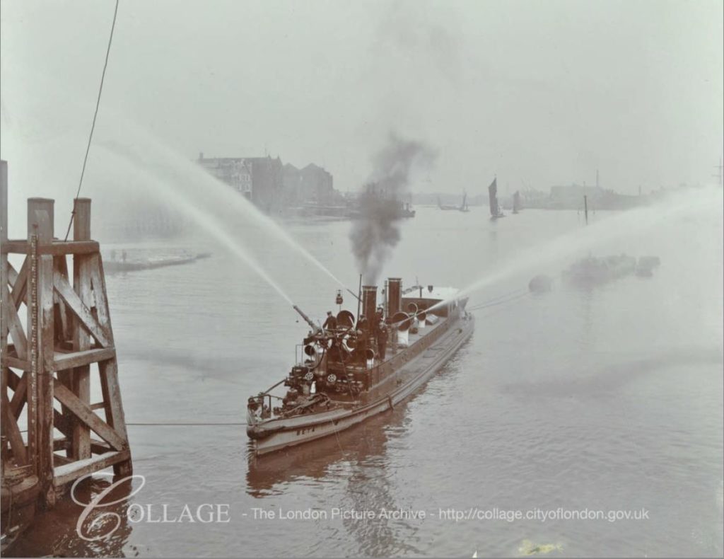 Ship Fires on the Thames
