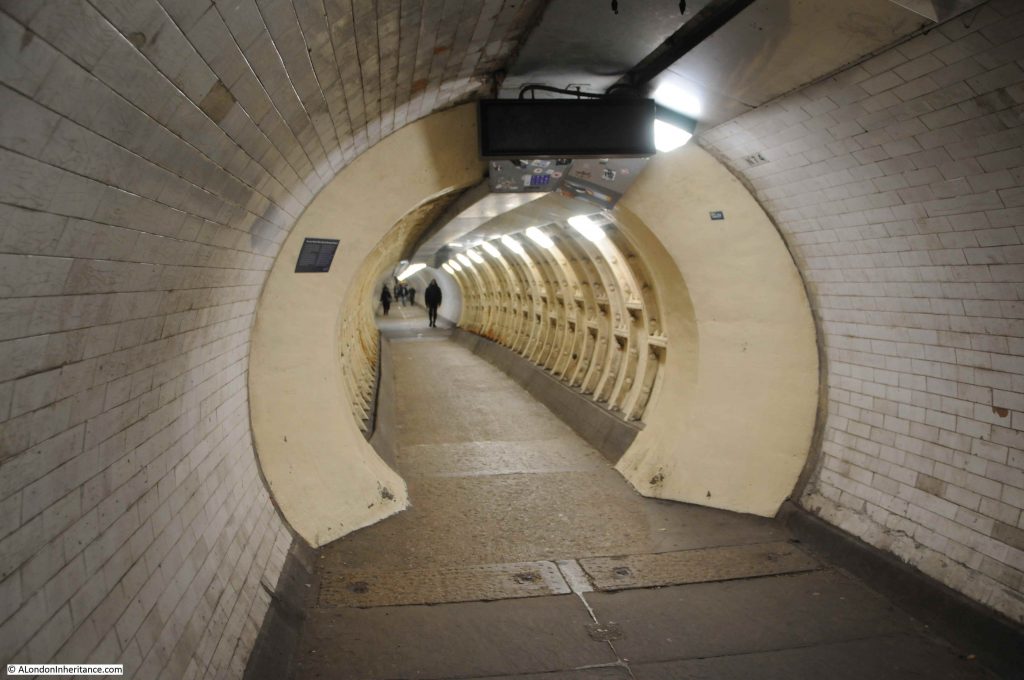 Greenwich Foot Tunnel war damage