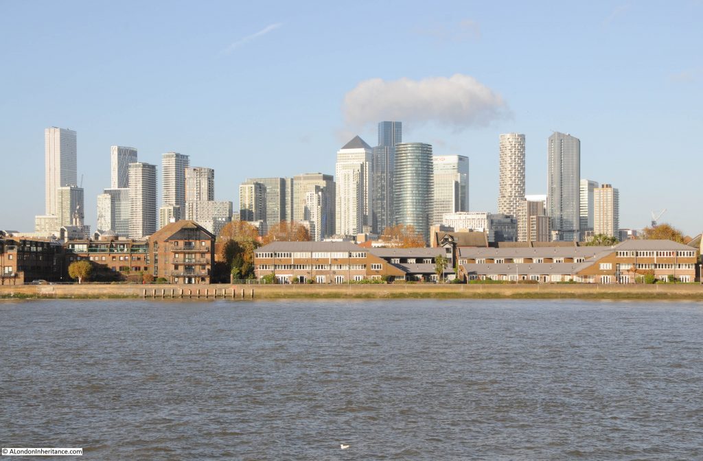 View of the Isle of Dogs from Greenwich