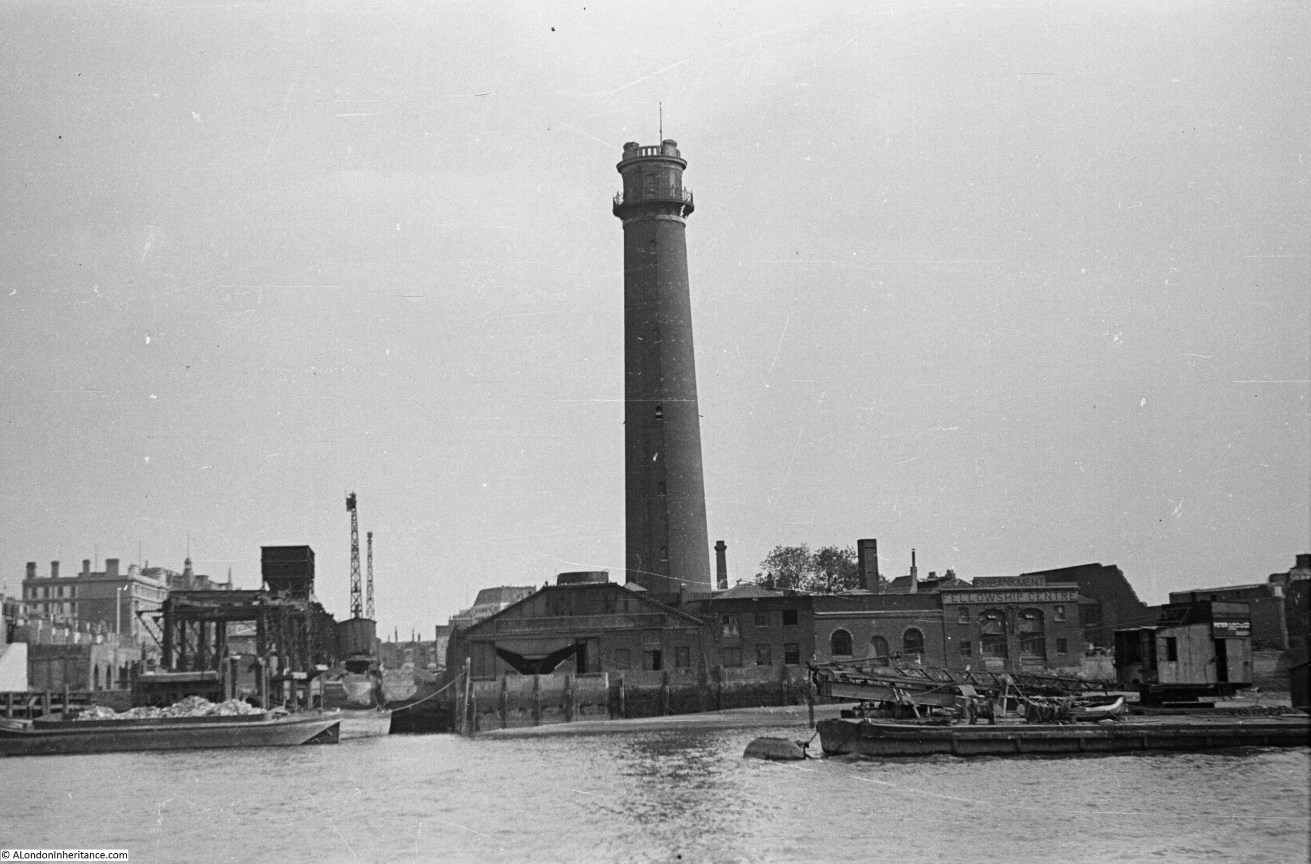 1947 view of the Shot Tower and South Bank