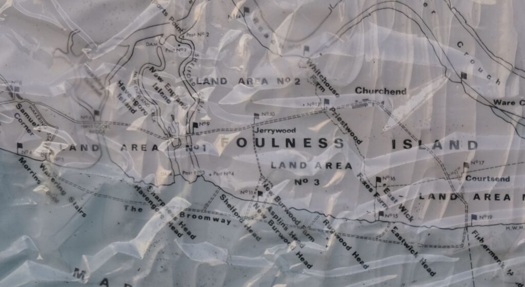 Map of Foulness and the Broomway