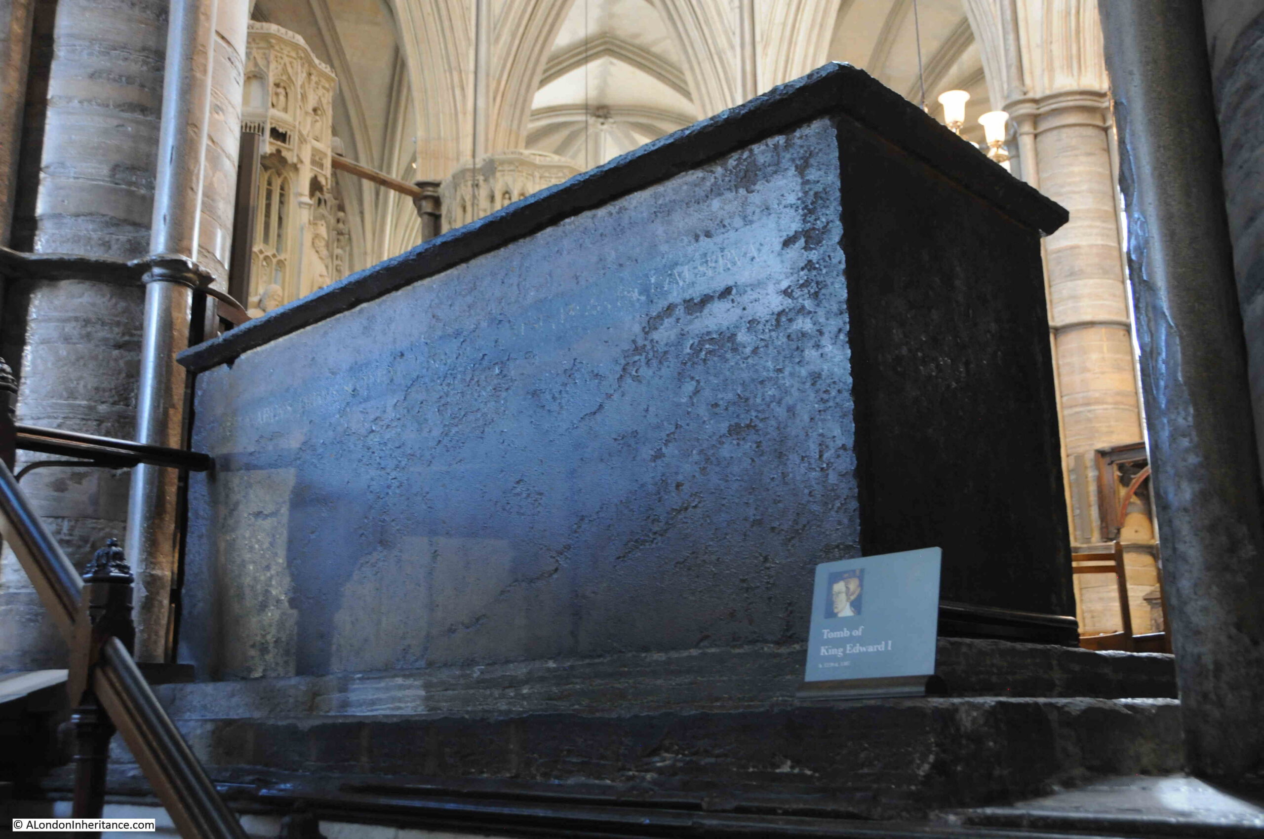 Edward I tomb in Westminster Abbey