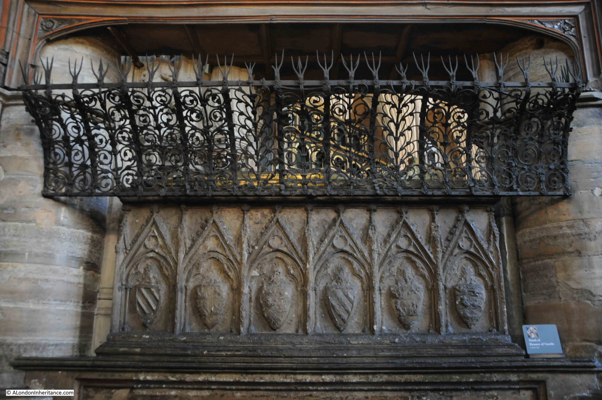 Eleanor of Castile's tomb in Westminster Abbey