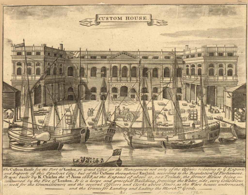 The Custom House in 1723