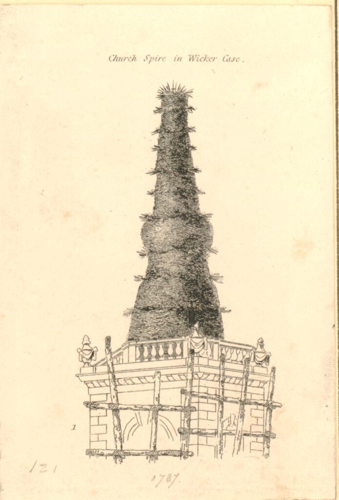 Wicker spire of St Mary Islington