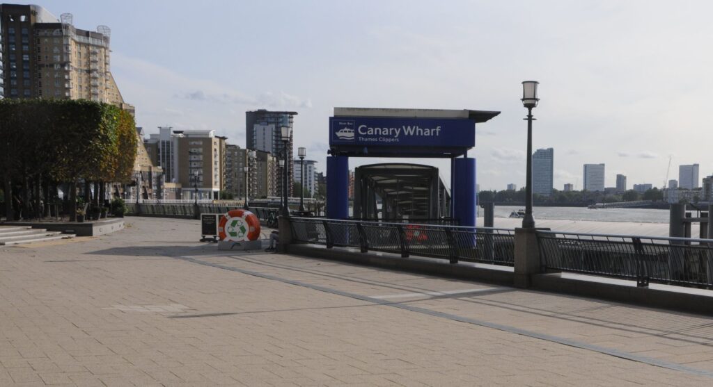 Canary Wharf pier